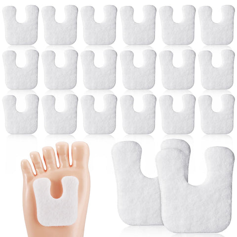 80 Pcs Callus Cushions U Shaped Felt Callus Pads Self Adhesive Foot Pads Soft Callous Pads for Foot for Protect Calluses from Ru