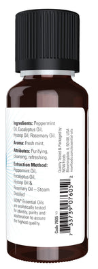 NOW Essential Oils, Clear the Air Oil Blend, Purifying Aromatherapy Scent, Blend of Pure Essential Oils, Steam Distilled, Vegan,