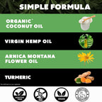 Hemp Cream Maximum Strength (4oz) Hemp Oil & Arnica, Soothes Discomfort on Joint Muscle Shoulder Hip Neck Knee & Back Support. A