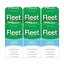 Fleet Laxative Saline Enema for Adult Constipation, 4.5 Fl Oz, 2 Bottles, Pack of 6