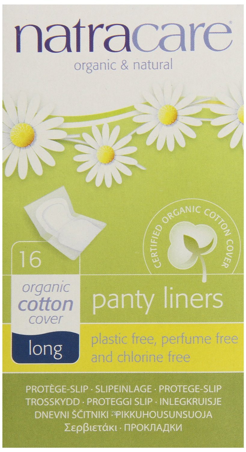 Natracare Panty Liners - Long - Wrapped - 16 Count