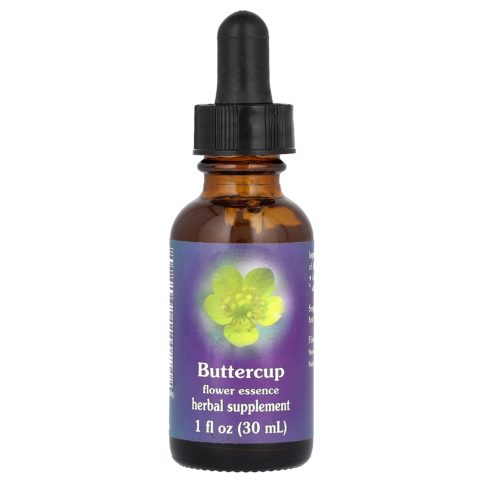 FLOWER ESSENCE SERVICES Buttercup, Flower Essence, 1 fl oz (30 ml)