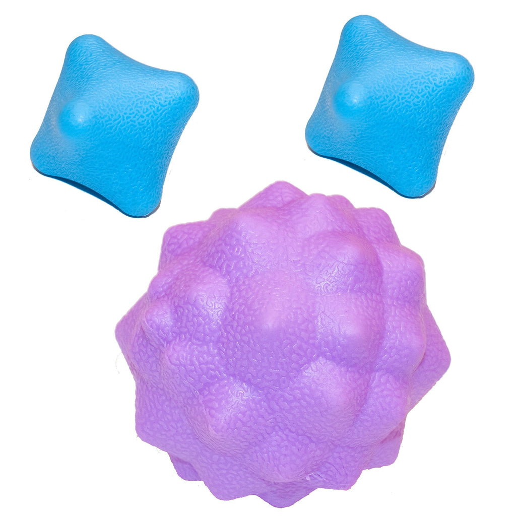 LITLUCIS Lacrosse Ball Muscle Massage Ball Massage Lacrosse Ball 3 Piece Set. for Myofascial Release, Trigger Point Therapy, Mus