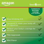 Amazon Basic Care Nicotine Polacrilex Lozenge, 4 mg (Nicotine), Adult, Mint Flavor, Stop Smoking Aid, 216 Count