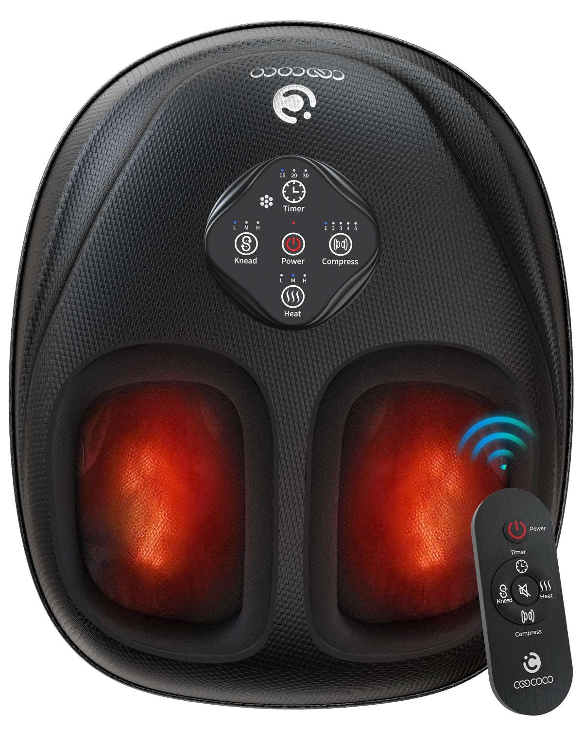 Relaxation Gifts for Women Men Mom Dad, 2025 Upgrade Shiatsu Foot Massager with Heat, FSA Eligible Feet Massager for Plantar Fas