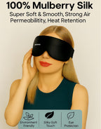 Heated Eye Masks for Dry Eyes, Cordless Silk Mask, 3 Heat Levels Electric Heating Pad for Eye Strain Relief & Fatigue,Ideal Eye