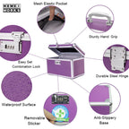 HEWEI WORKS Combination Locking Medicine Box with Portable Storage Case,12.2x 7.2x 7.6, Childproof Medication Lock Organiz