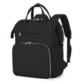 Fasrom Nurse Backpack for Work Women, Nursing Tote Bag with Laptop Compartment for Nursing Work and Home Health Care, Black (Emp