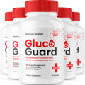 (5 Pack) GlucoGuard Capsules - Official GlucoGuard Advanced Blood Support Formula, Natural GlucoGuard Pills Maximum Strength, Gl