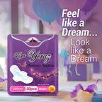 Em Yeraz Women Sanitary Pads, Ultra-Thin, Fast Absorbency with Wings, Size 5, 30 Count, Day use