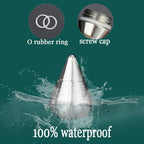 Titanium Pill Fob Necklace, Waterproof Pill Case Keychain, Pill Container Small EDC Travel Outdoor Pill Bottle, Hidden Pill Hold