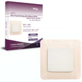 Areza Medical - Silver Foam Wound Dressing Pad - Sterile - 6.5 X 6.5 (16.5 cm X 16.5 cm) - Adhesive Border - 5 PCS per Box - FSA