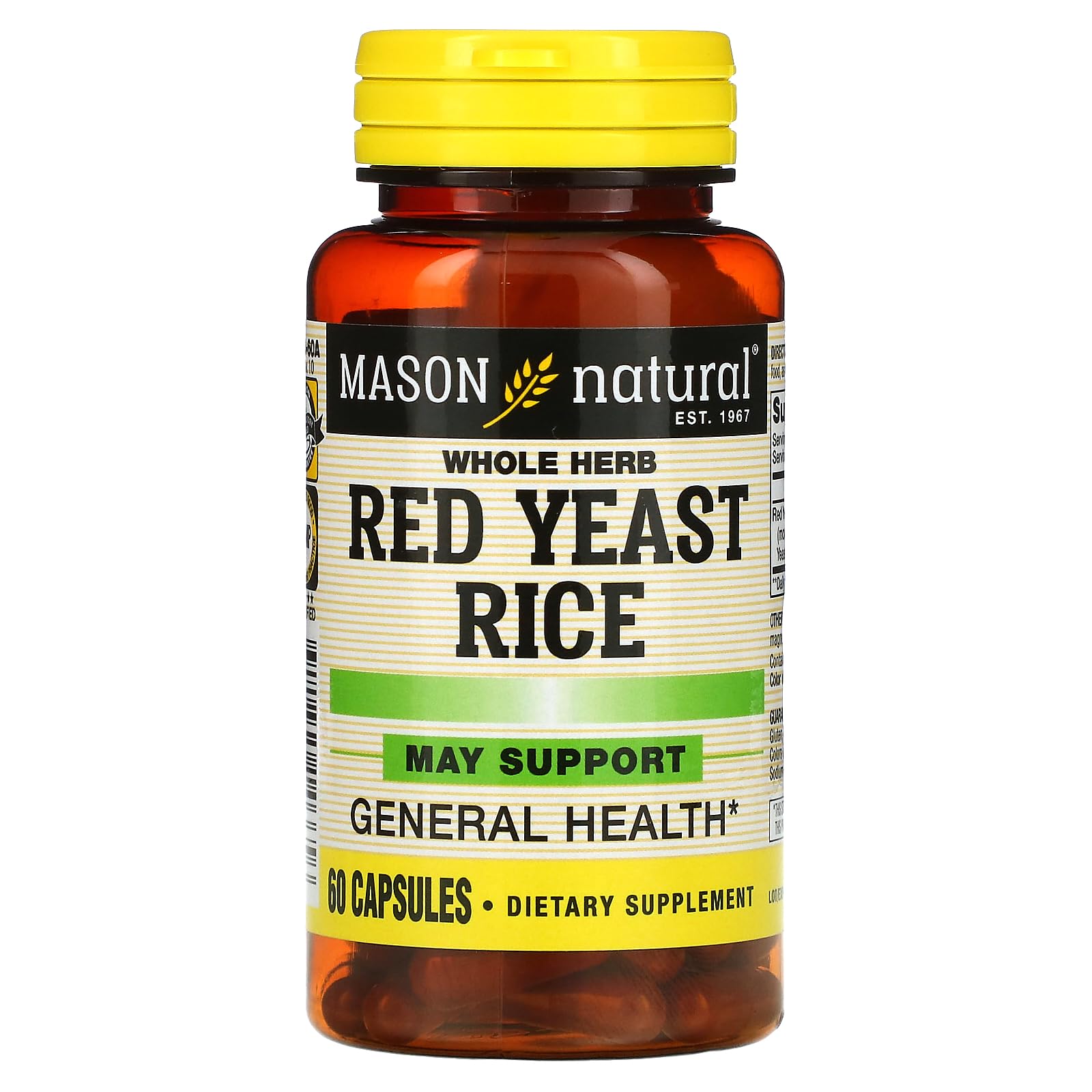 Mason, Red Yeast Rice Capsule, 60 Count