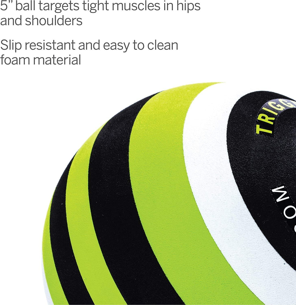 TRIGGERPOINT PERFORMANCE THERAPY Foam Massage Ball for Deep-Tissue Massage, MB5 (5-inch) -5L x 5W x 5H