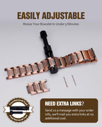 Jecanori 3X Strength Copper Magnetic Bracelet for Men,Pure Copper Bracelet Included Sizing Tool, Ideal Gift