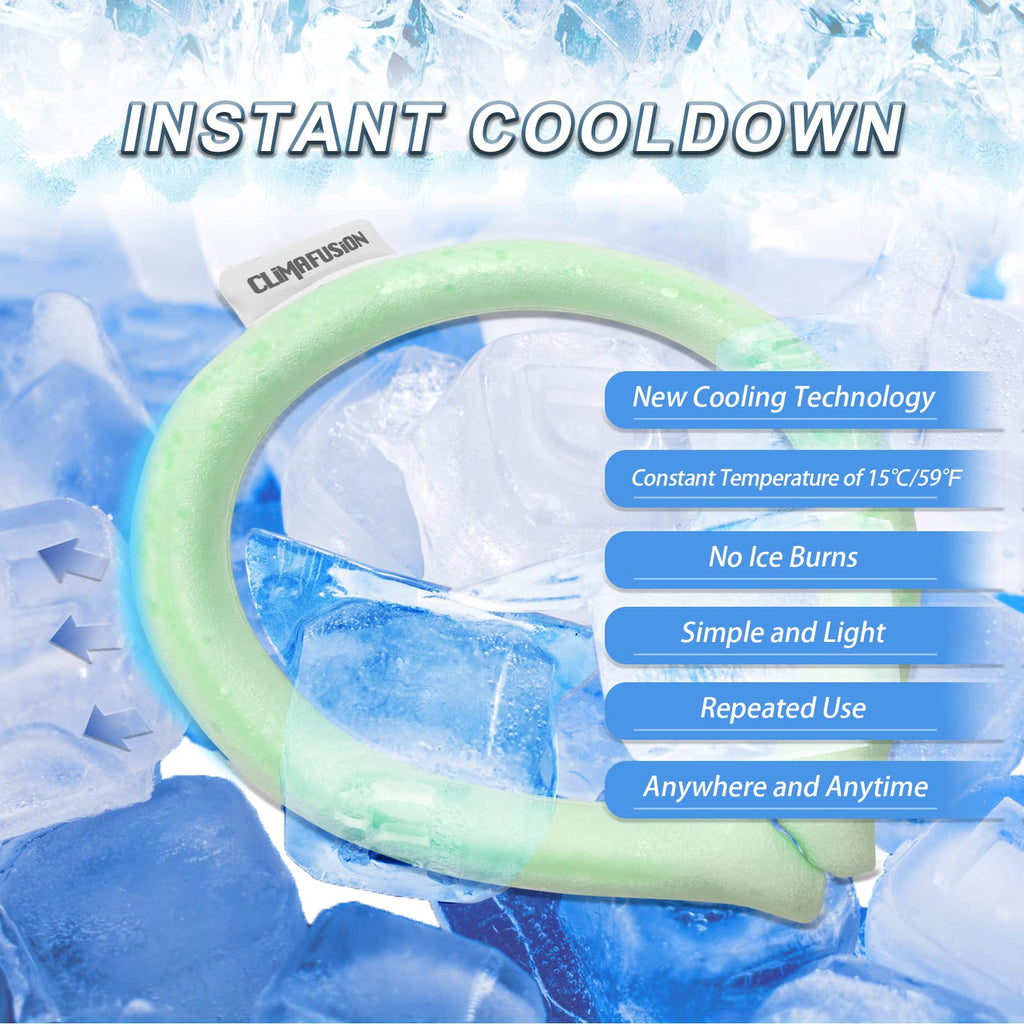 Neck Cooling Tube Ice Neck Cooler Ring Reusable Summer Cooler for Outdoor Indoor Activities Portable Design for Heat Relief & Sp