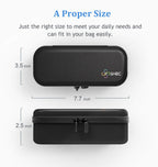 SHBC Medical Cooler Insulin Vial Carrying Travel Case Protector for Diabetic with One Ice Pack Black