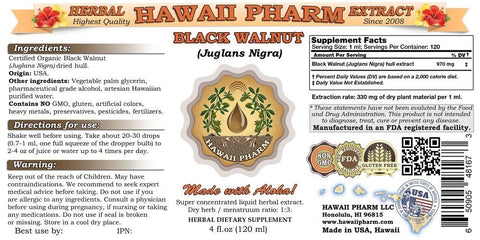Black Walnut (Juglans Nigra) Liquid Extract 2 oz