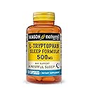 MASON NATURAL L-Tryptophan Sleep Formula 500 mg - Essential Amino Acid, Advanced Sleep Aid, Supports Restful Sleep, 60 Capsules