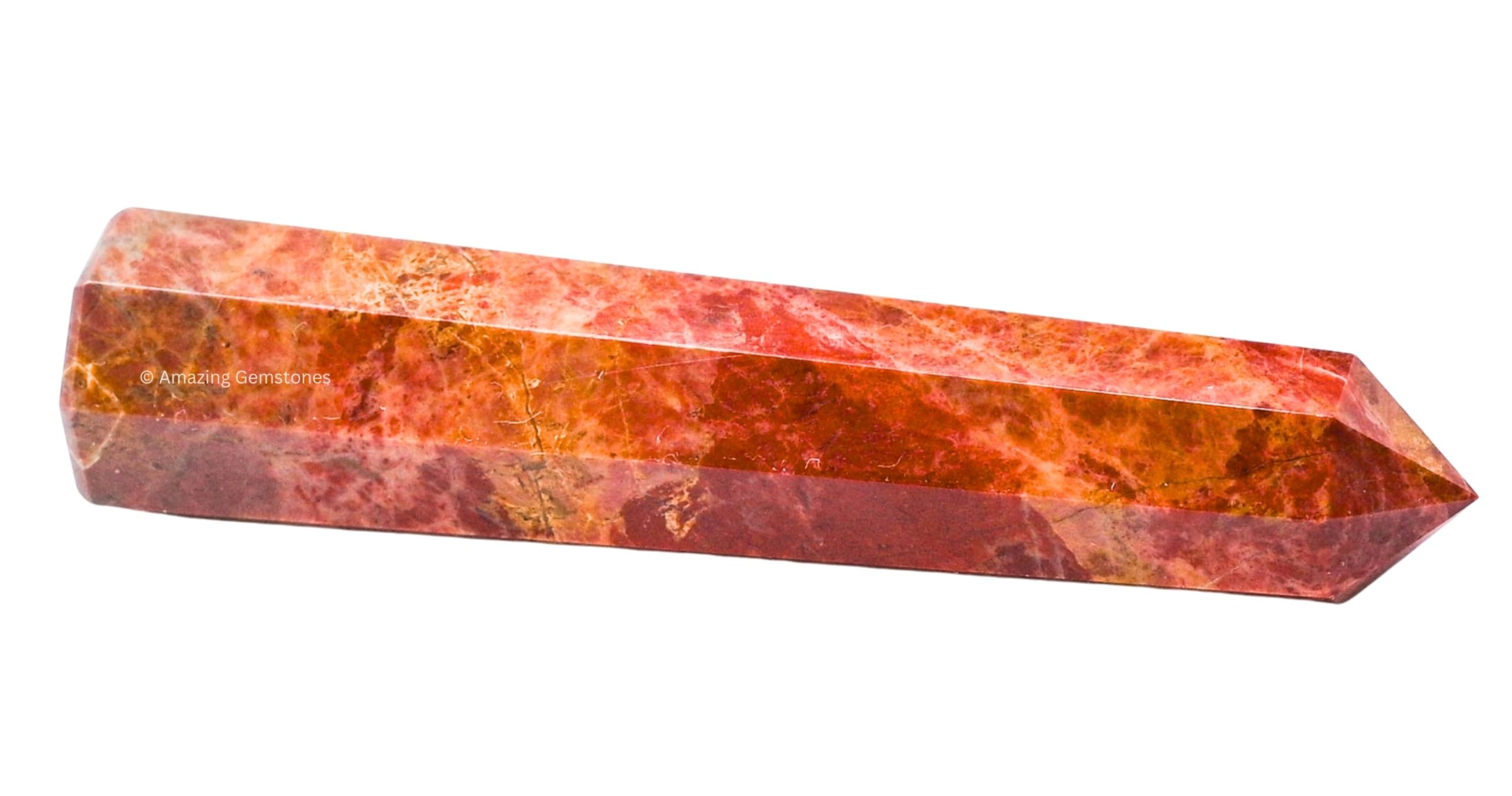 Brecciated Jasper Crystal Towers ~ Natural Healing Crystal Point Obelisk for Reiki Healing and Crystal Grid (3- Inch)