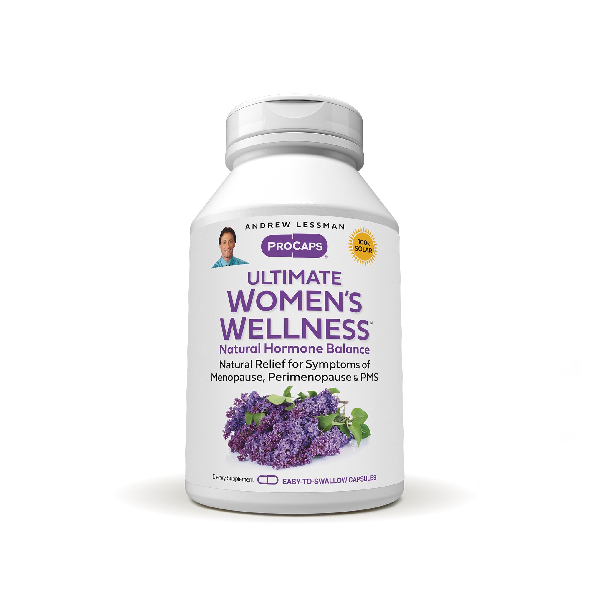 ANDREW LESSMAN Ultimate Womens Wellness 30 Capsules - Naturally Relieves Menopause Symptoms, PMS, Perimenopause with Soy Isoflav