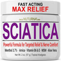 Sciatica Nerve Cream - Maximum Strength Comfort Cream for Feet, Hands, Legs, Toes, Back - Natural Ultra Strength Arnica, MSM, Me