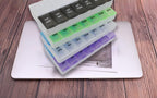 7 Day Weekly Pill AM PM Organizer, ShysTech Large Pill Case Pill Box for Pills/Vitamin/Supplements/Medication (Black/White)