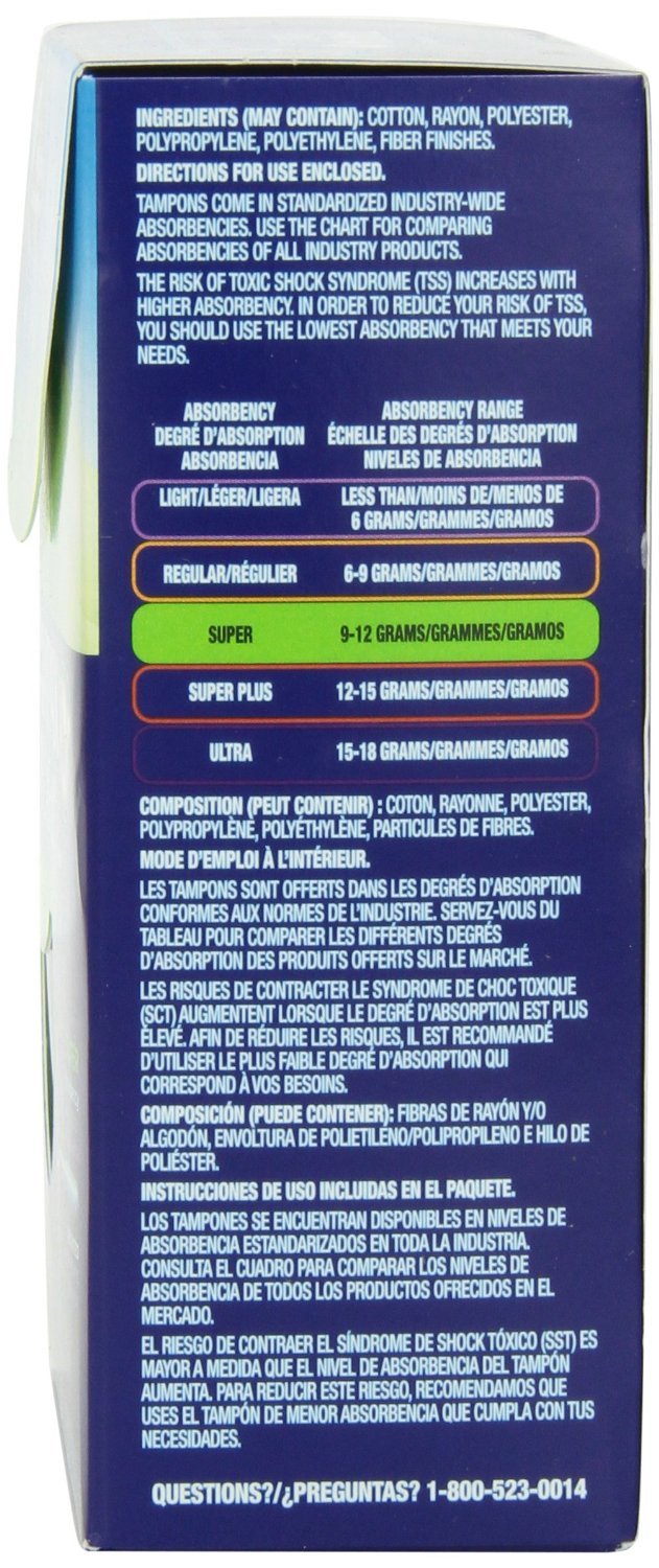 Tampax Pearl Super Unscnt Size 36ct Tampax Pearl Super Unscnted 36ct