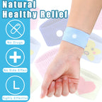Tondiamo 4 Pairs Kids Motion Sickness Bands Travel Wristbands Kids Motion Sickness Relief Nausea Bands Wristbands Car Bracelet f