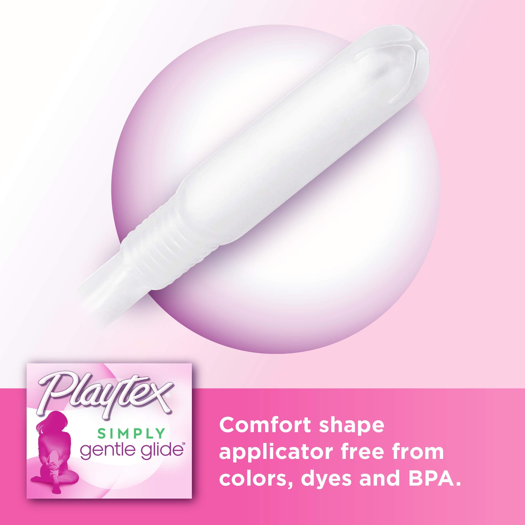 Playtex Gentle Glide Tampons, Fresh Scent Regular Absorbency, 20 Count (Pack of 3)