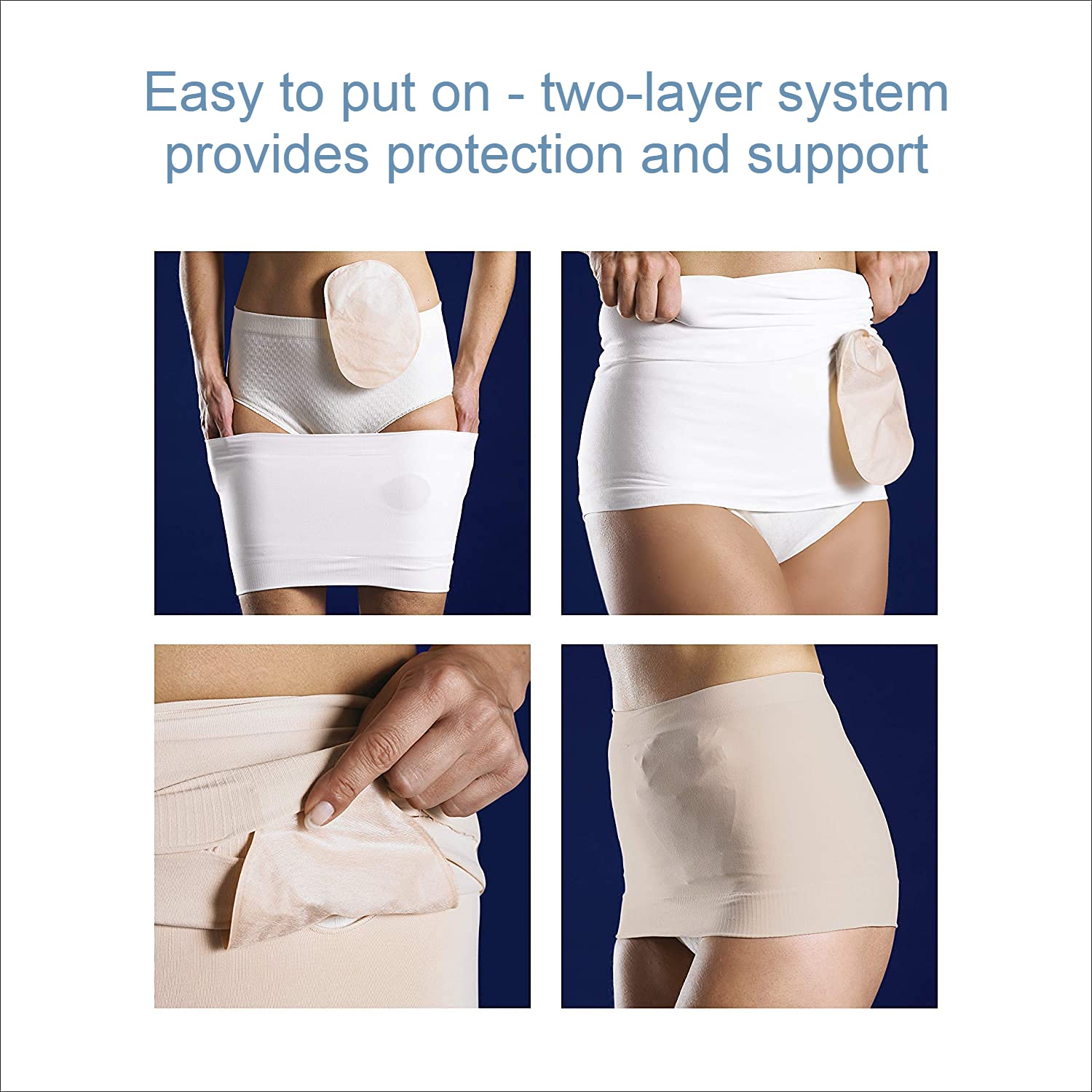 Corsinel StomaSafe Plus Ostomy/Hernia Support Garment Light by TYTEX (Black, S/M) 33.5 - 44 Hip Circumference