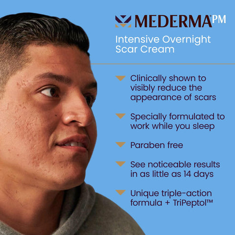 Mederma PM Intensive Overnight Scar Cream, Works with Skin's Nighttime Regenerative Activity, Clinically Shown to Make Scars Sma