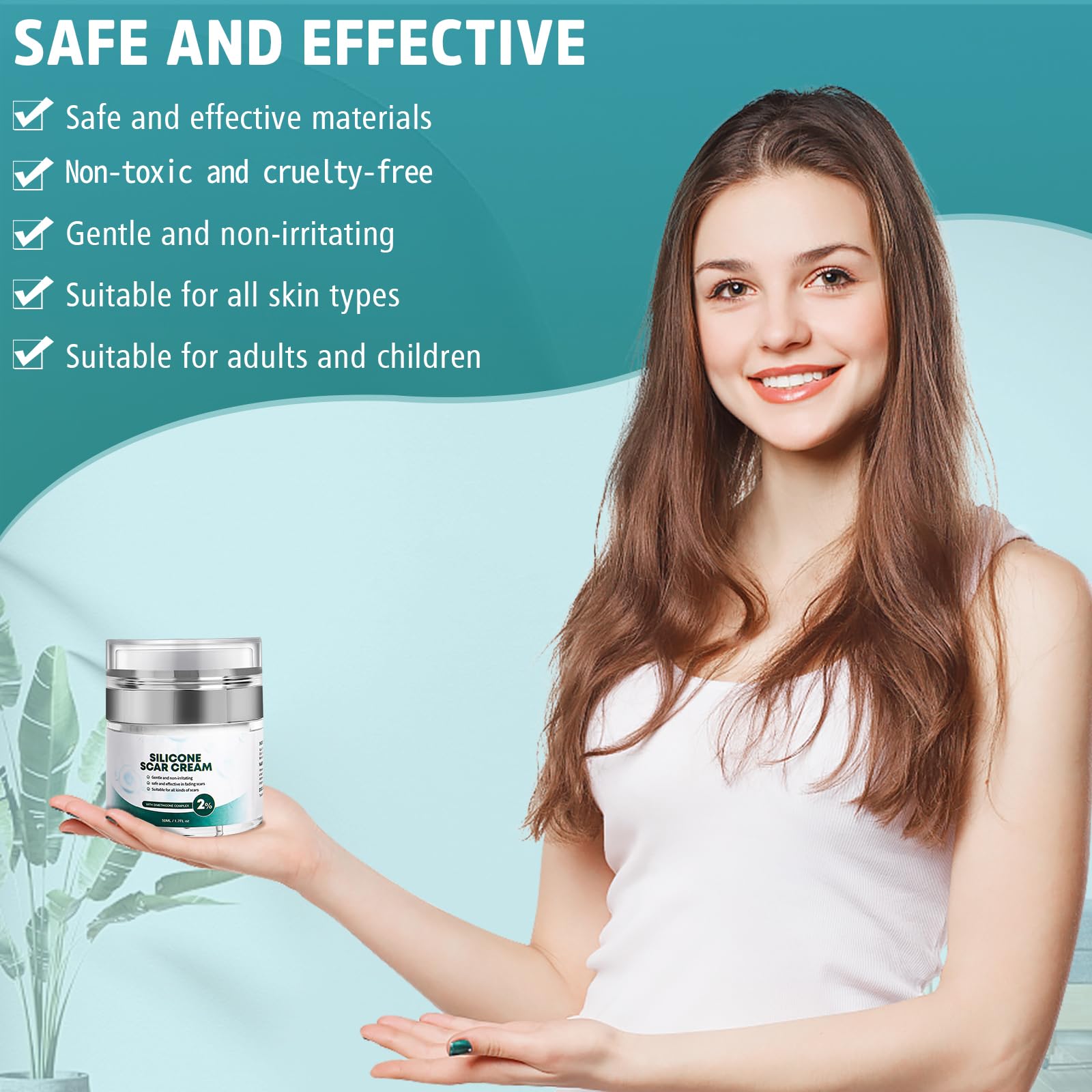 Pumkot Advanced Scar Cream, Silicone Gel for Scars, Professional Scar Removal Cream for Surgical Scars, Stretch Marks, Old and N