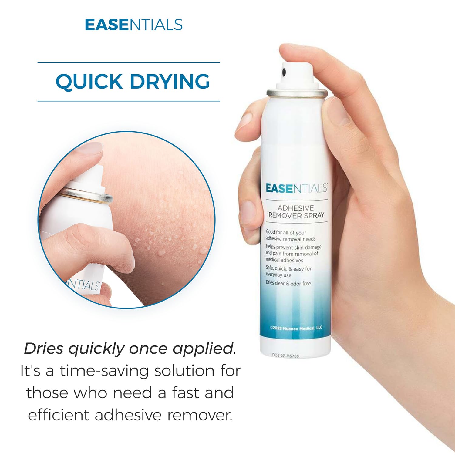 Ultimate Hassle-Free Adhesive Remover Spray - 100% Silicone-Based Formula - Quick Drying, Gentle, Odor-Free, Minimal Residue Ski