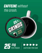 Grinds Coffee Pouches | Tobacco Free, Nicotine Free Healthy Alternative | 3 Cans of Irish Cream | 18 Pouches Per Can | 1 Pouch e