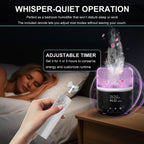 Morbou Essential Oil Diffuser with Jellyfish Spray & Sea Anemone Rotation, 280ml Ultrasonic Aromatherapy Machine,7-Color LED Nig