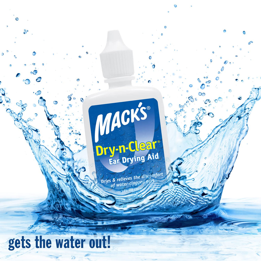 Mack's Dry-n-Clear Ear Drying Aid - Swimmers Ear Drops - 1 Fl Oz