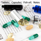 AUEAR, 15 Pack Mini Pill Box Keychain Waterproof Aluminum Container Tube for Outdoor Camping Travel