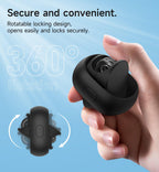SURITCH Case for Loop Earplugs, Portable Storage Container for Earplugs & Accessories, Black