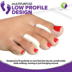Premium Foam Toe Separators - Toe Spacers for Corn, Bilster, and Hammer Toe Relief - 1/4 Inch - Bulk Pack of 100 Toe Pads