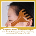 GSHOW Scalp Massager Handheld Comb Resin Relax Massage Tool - Manual Relaxation Tool for Soothing Head Massage - Set of 2