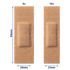 Elastoplast 18s Waterproof Fabric Plaster Strips (Pack of 10 = Total 180), Large Pack of Fabric Plasters, Breathable Plasters, P