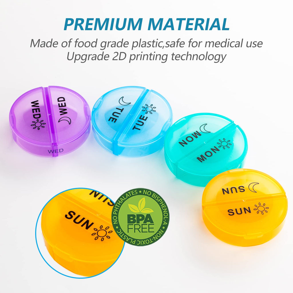Yaklim Monthly Pill Organizer 2 Times A Day,XL One Month 28 Day Pill Box AM PM,Daily Pill Case Large 4 Week,Medication Organizer