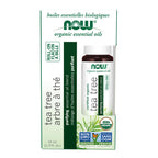 NOW Foods Essential Oils, Tea Tree Roll-On, Certified Organic, Purifying Blend, Steam Distilled, Topical Aromatherapy, 10-mL