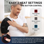 Heated Shoulder Brace Wrap with Battery,Cordless Shoulder Heating Pad with 3 Heating Modes for Left Right Shoulder,Portable Elec