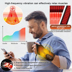 Red Light Therapy Wrist Heating Pad, 36 LED Beads & 3000mAh Battery, Cordless Rechargeable Heated Wrist Wrap with Vibration, 3 H