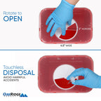 Oakridge Products Large Sharps Container for Home Use and Professional 2 Gallon (2-Pack) with Rotating lid, Biohazard Needle and
