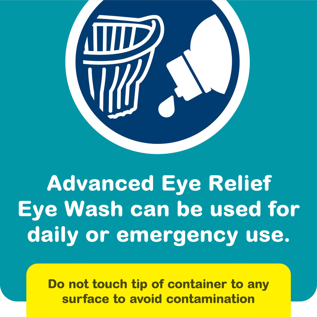 Bausch + Lomb Advanced Eye Relief Wash, Irrigating Solution for Soothing & Refreshing Eyes, 4 Fl Oz (Pack of 6)