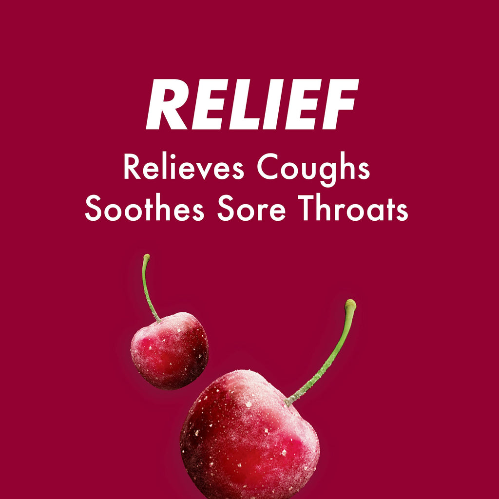 Halls Halls Cherry Cough Drops - with Menthol - 180 Drops (20 sticks of 9 drops), 20 Count