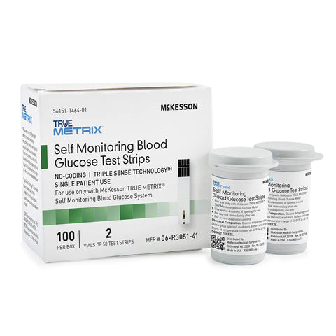 McKesson TRUE METRIX Blood Glucose Test Strips for Diabetes [600 Strips] Self-Monitoring System